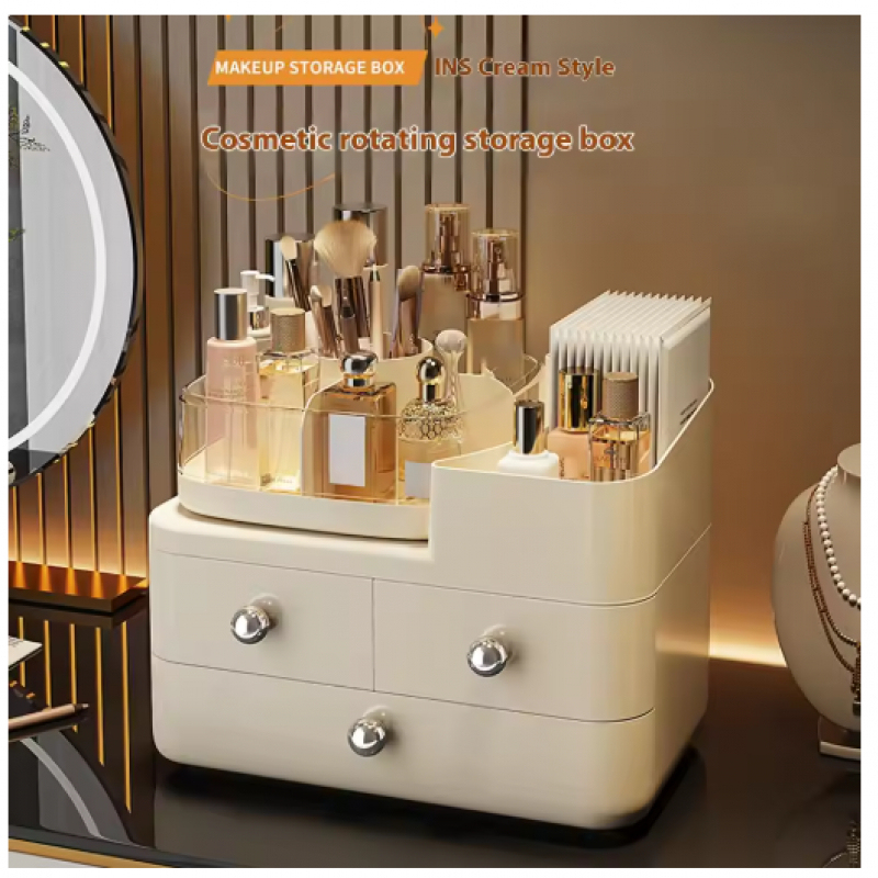 Luxury High End Skincare - Luxe opberglade in crèmestijl voor op