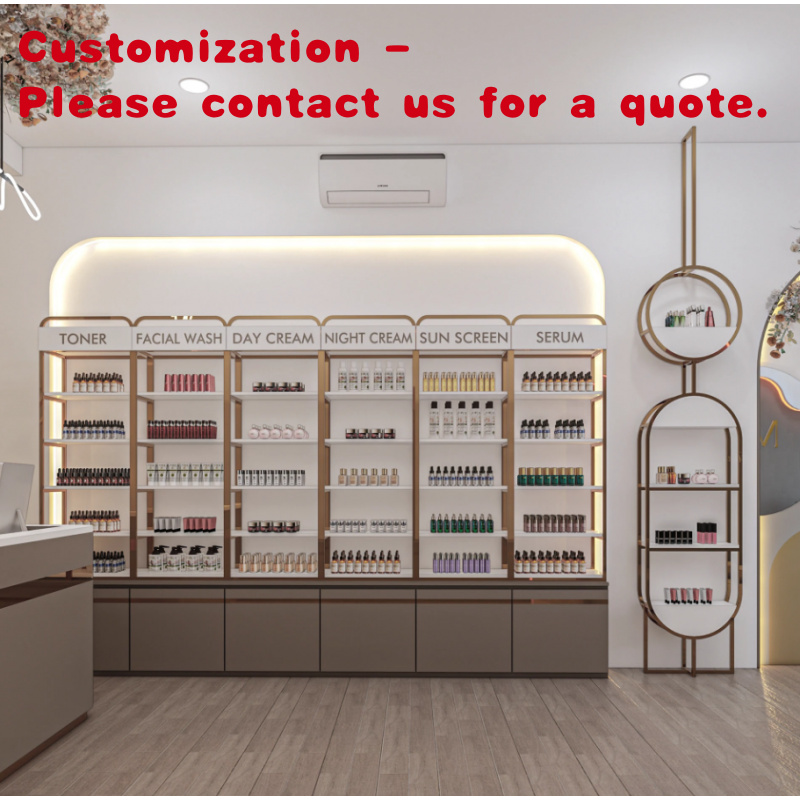 Luxury High End Skincare - op maat. Luxe elegante high-end vitrinekast