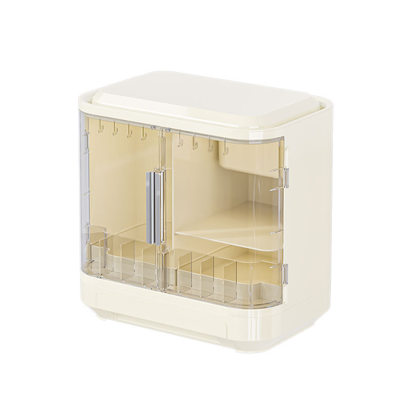 Luxury High End Skincare - Cosmetica-opbergdoos met spiegel, luxe lichtgewicht plank,