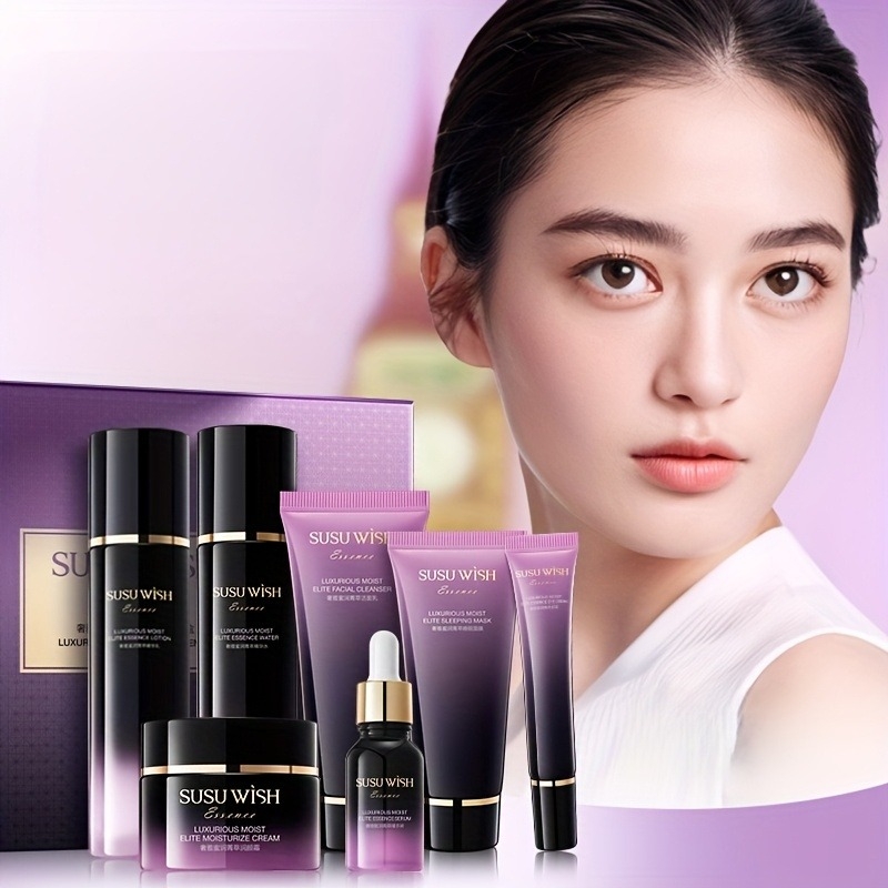 Luxury Skincare Gift Set - Luxueuze en elegante negendelige hydraterende essentiële