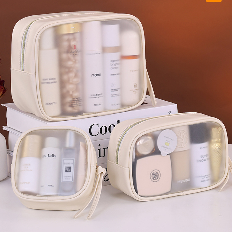Luxury Skincare Organizer - PVC Matte semi-transparante cosmeticatas - Luxe