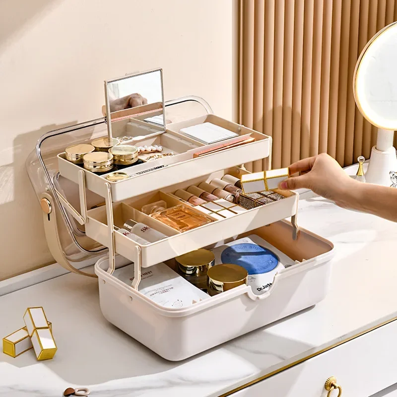 Luxury Skincare Mask - Lichte luxe cosmetica opbergdoos Desktop High-end