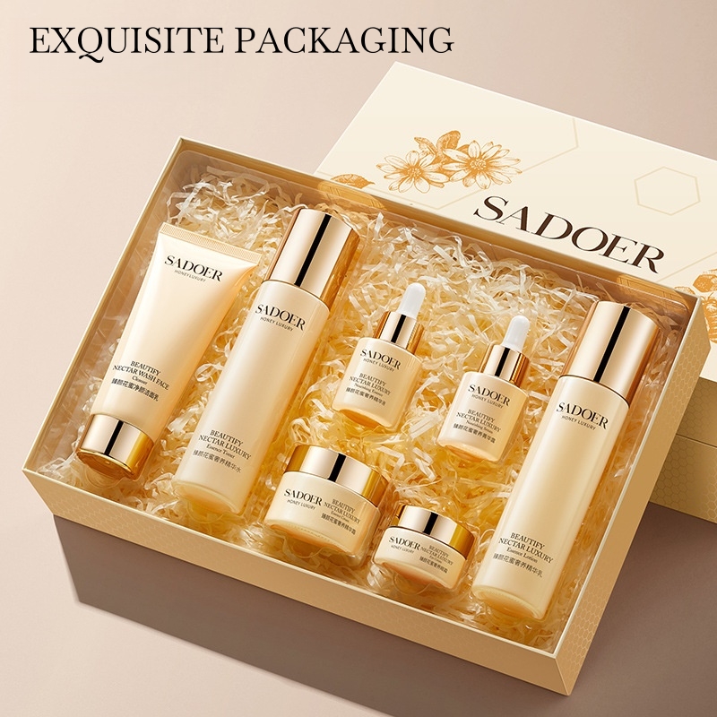 Luxury Skincare Gift Set - Zhenyan Bloemnectar Luxe 7-delige huidverzorgingsset, met