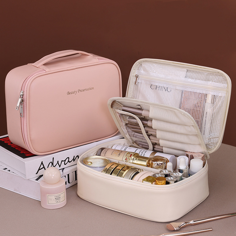 Luxury Skincare Organizer - Nieuwe make-uptas voor dames, draagbare opbergtas,