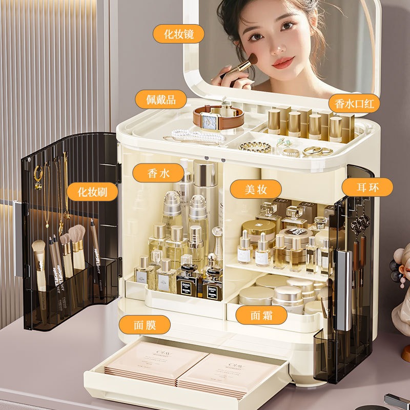 Cosmetica-opbergdoos, spiegel, - Luxury High End Skincare recensie en prijs