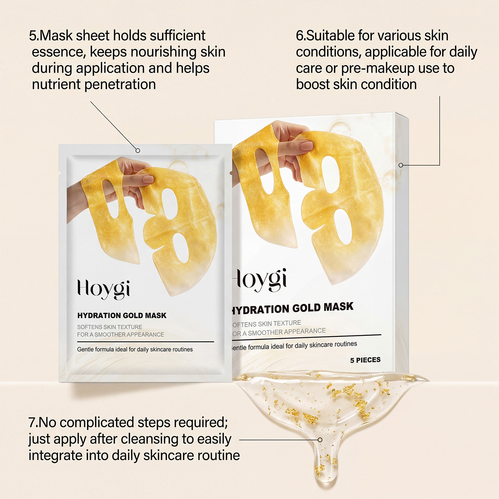 24K Goud Gezichtsmasker Niacin - Luxury Skincare Mask recensie en prijs