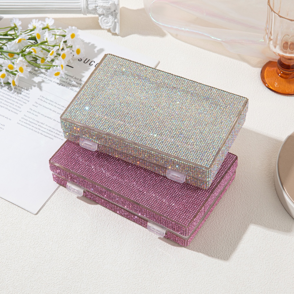 Luxe glanzende rhinestone opbe - Luxury Skincare Organizer recensie en prijs