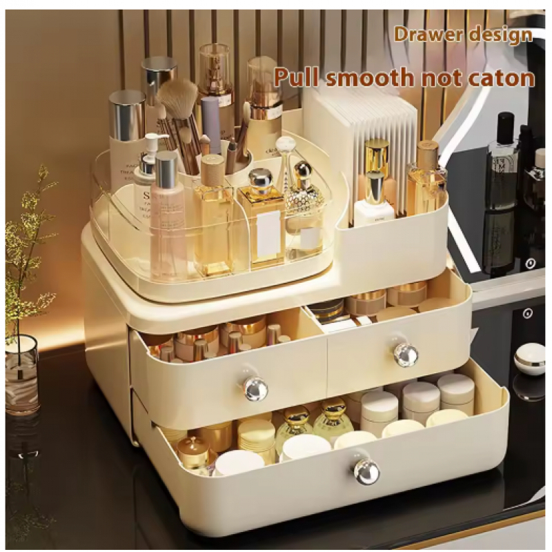 Luxe opberglade in crèmestijl  - Luxury High End Skincare recensie en prijs