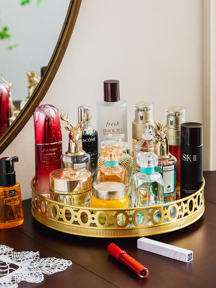Luxe spiegel van messing, draa - Luxury High End Skincare recensie en prijs