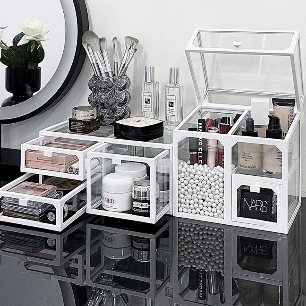 Glazen Cosmetica Opbergdoos Lu - Luxury High End Skincare recensie en prijs