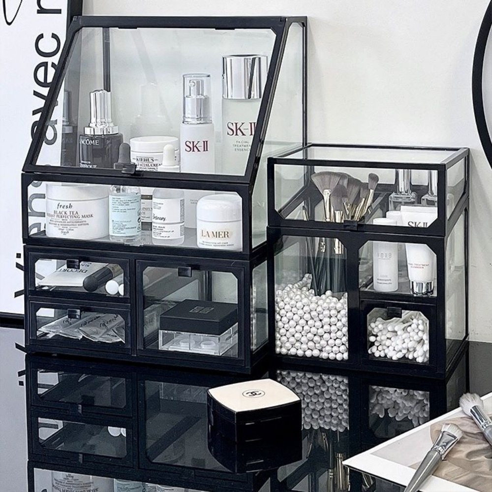 Glazen Cosmetica Opbergdoos Lu - Luxury High End Skincare recensie en prijs